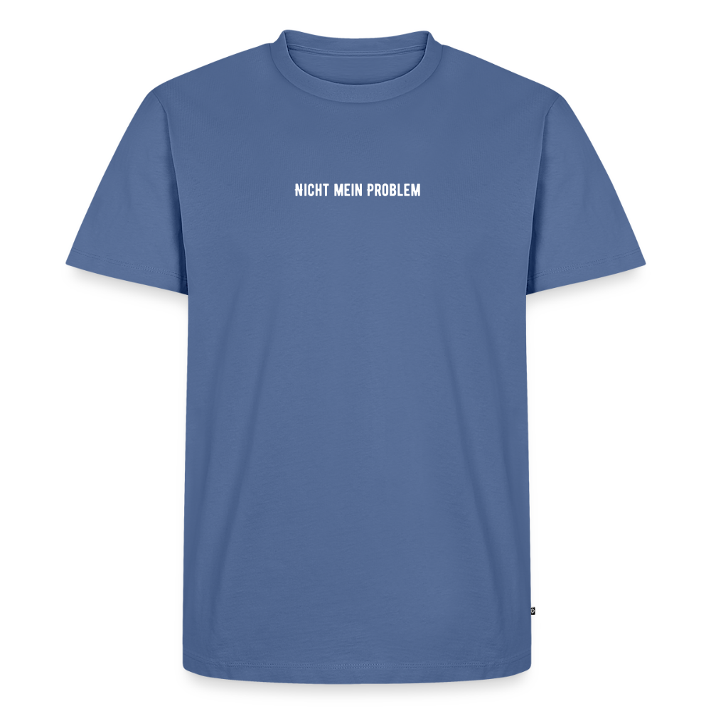 Men’s Idyo T-Shirt "Nicht mein Problem" - stone blue