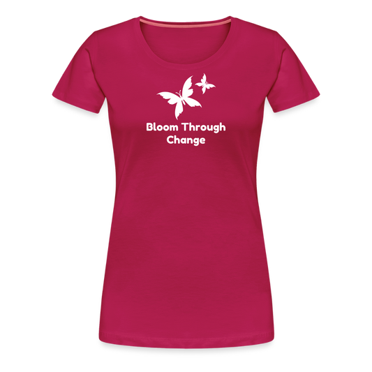 Women’s  Idyo  T-Shirt "Bloom Through change" - dark pink