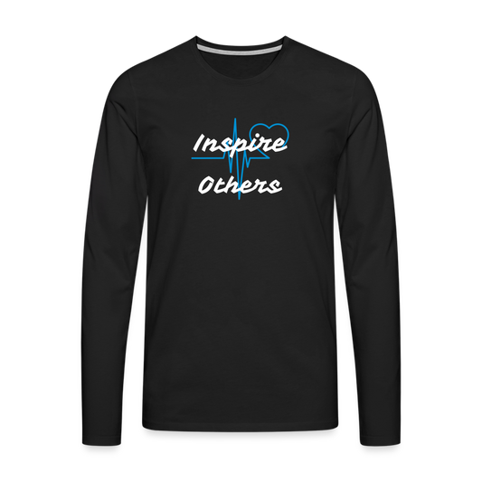 Men's Premium Idyo Longsleeve Shirt "Inspire others" - black