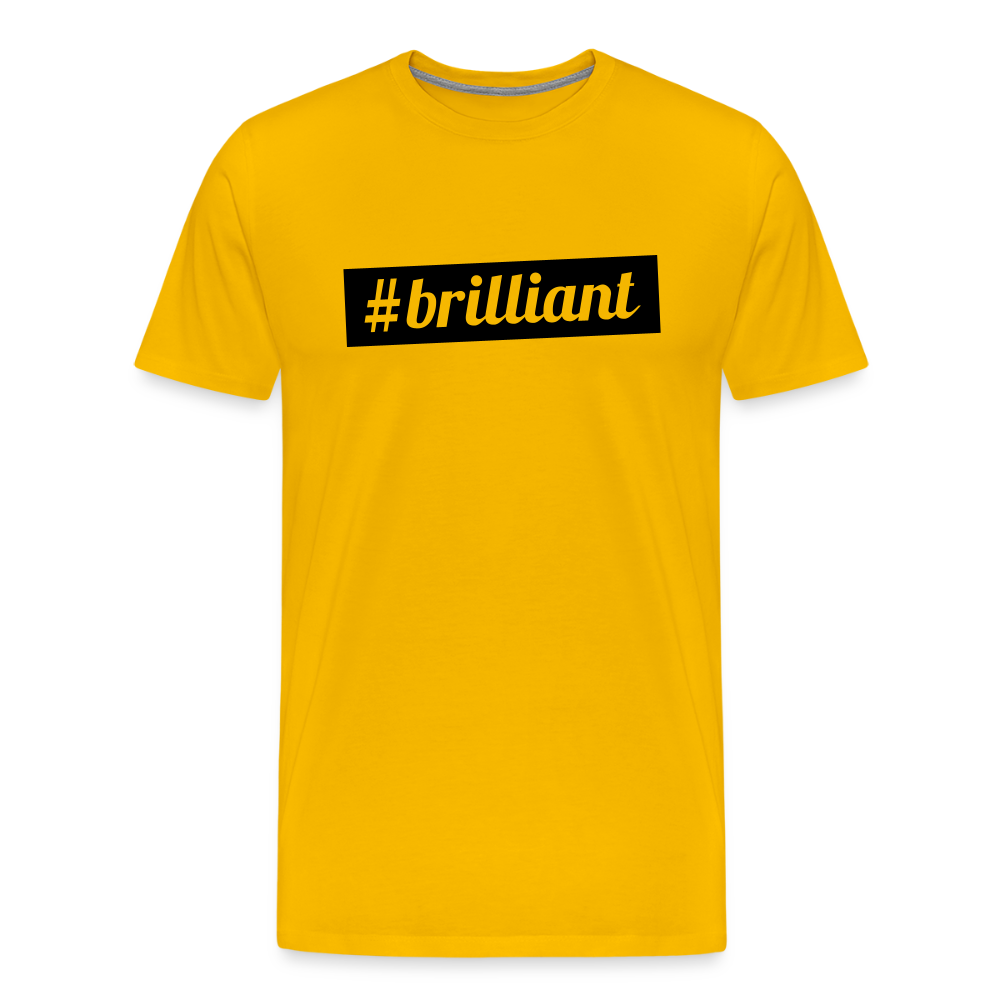 Men’s  Idyo T-shirt "Brillant" - sun yellow