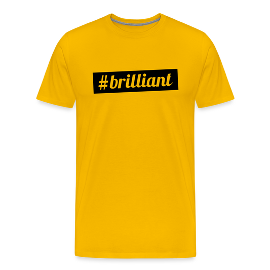 Men’s  Idyo T-shirt "Brillant" - sun yellow