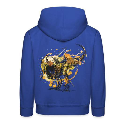 Kids' Premium Idyo Hoodie "Dinosaur" - royal blue
