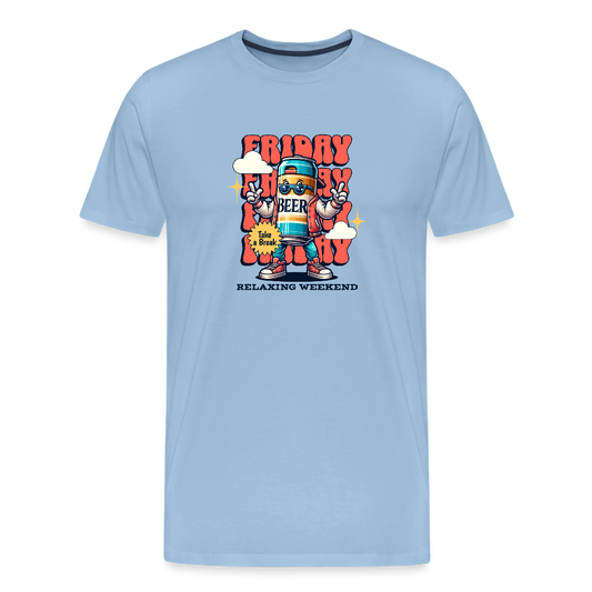 Men’s Idyo  T-Shirt "Friday" - sky
