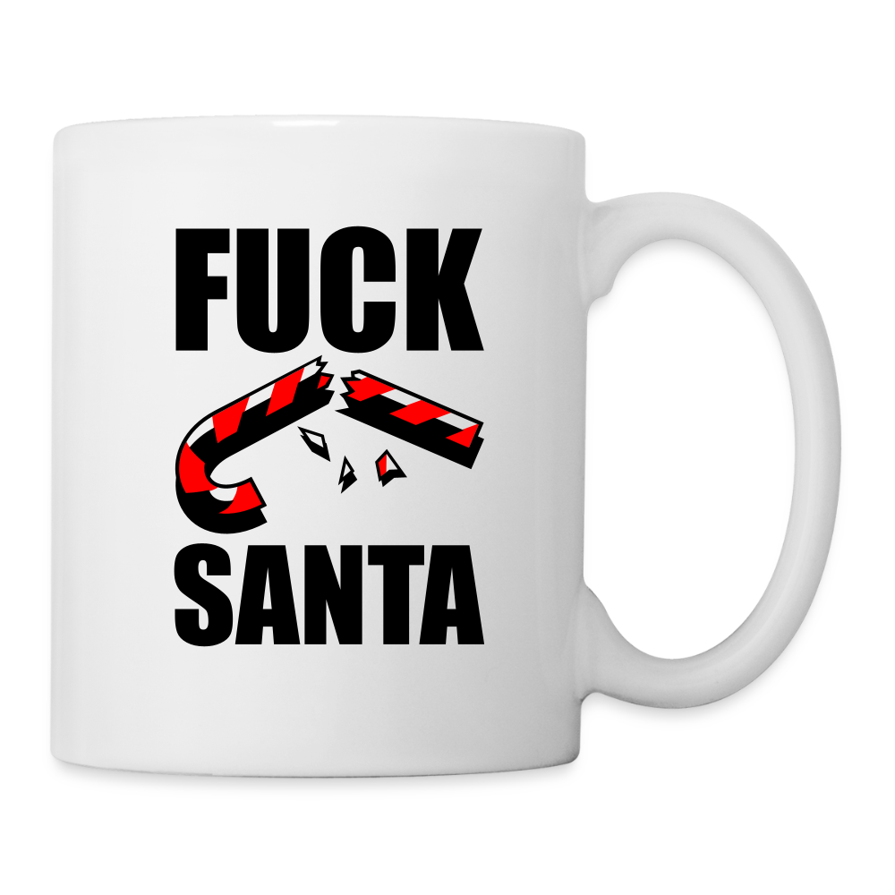 Mug "Merry Xmas & F*** Santa" - white