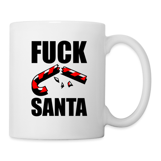 Mug "Merry Xmas & F*** Santa" - white