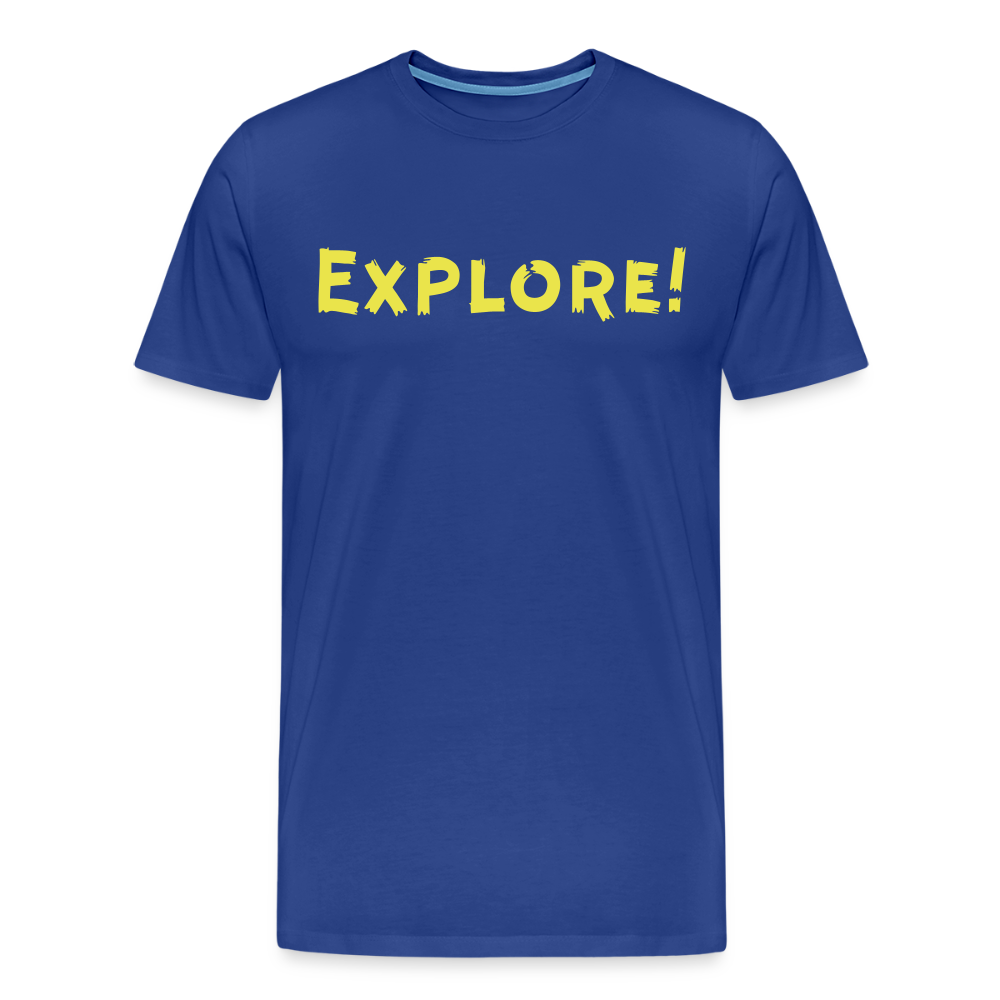 Men’s  Idyo T-shirt "Explore" - royal blue