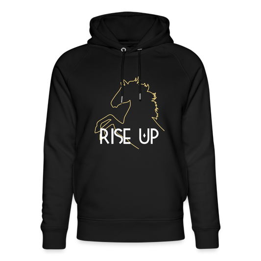 Unisex Organic Idyo Hoodie "Rise up" - black
