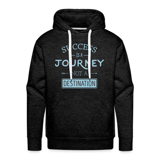 Men’s Premium Idyo Hoodie "Succes is a journey" - charcoal grey