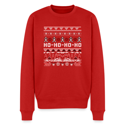 Men’s  Sweatshirt "HO-HO-HO-HO" - red