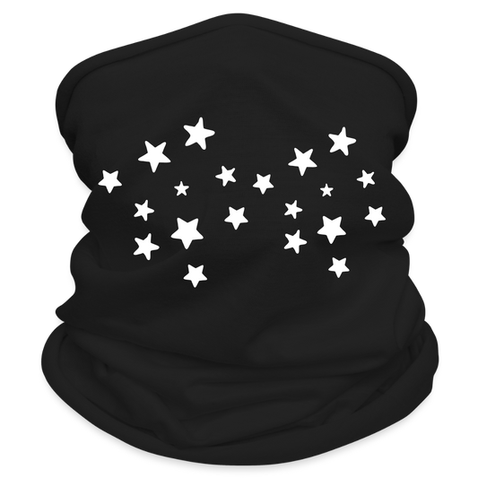 All-purpose Idyo scarf  White stars - black