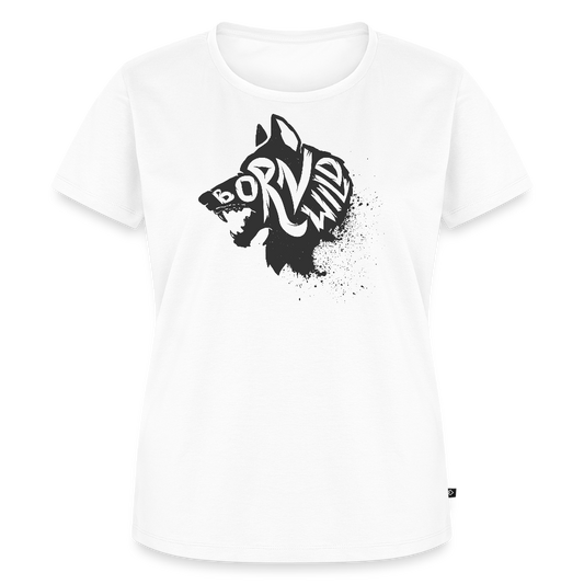 Women's  Idyo T-Shirt "Born wild" - white