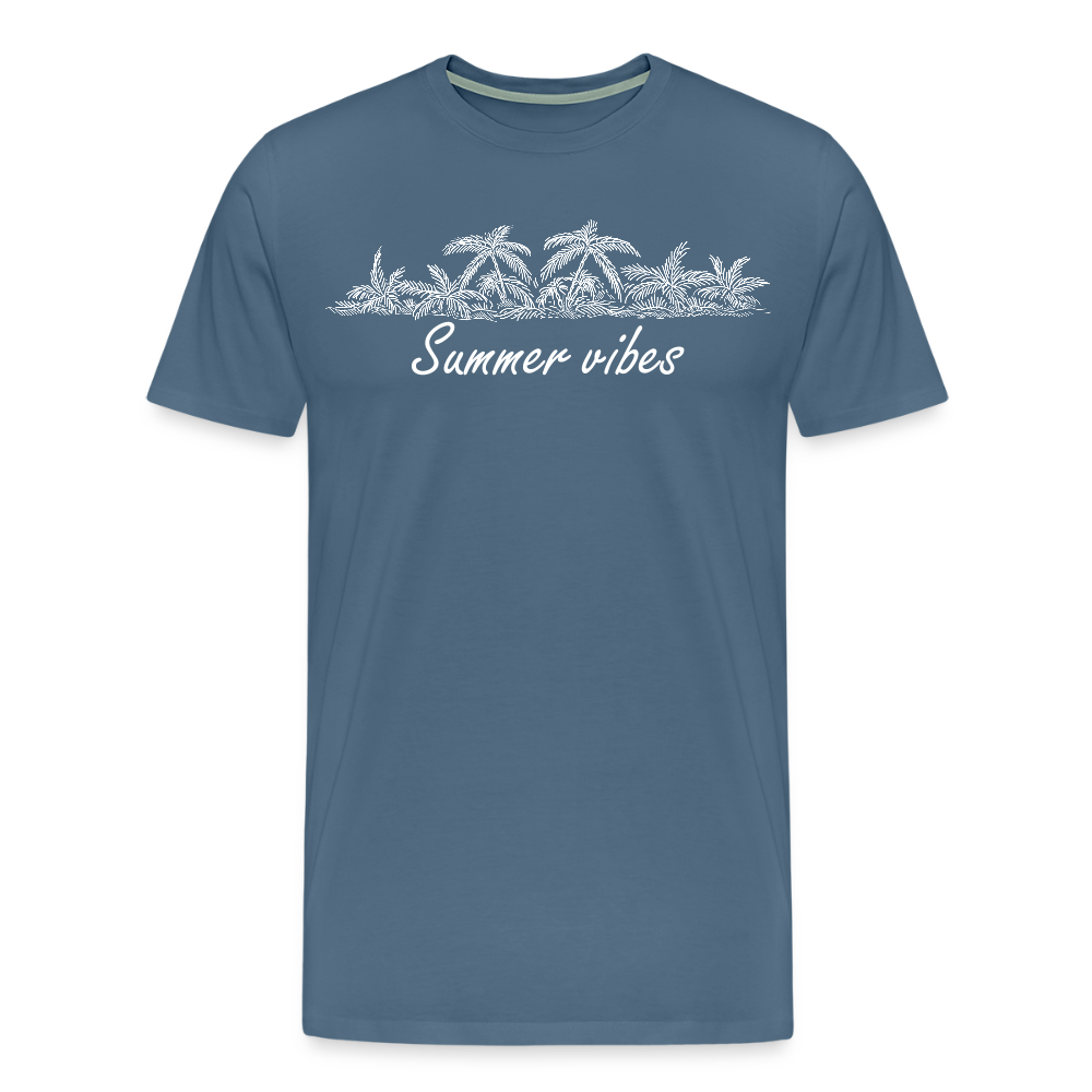 Men’s  Idyo T-Shirt "summer vibes" - steel blue