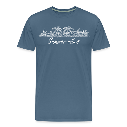 Men’s  Idyo T-Shirt "summer vibes" - steel blue