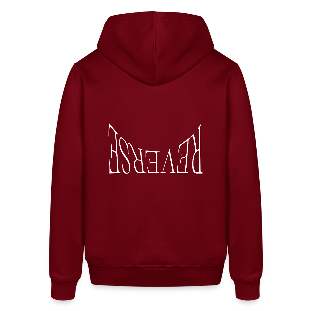 Unisex Organic Idyo Hoodie "Reverse" - burgundy