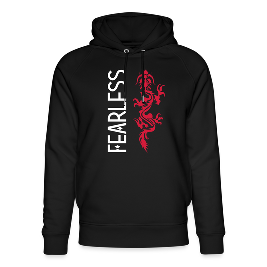 Unisex Organic Idyo Hoodie "Fearless" - black