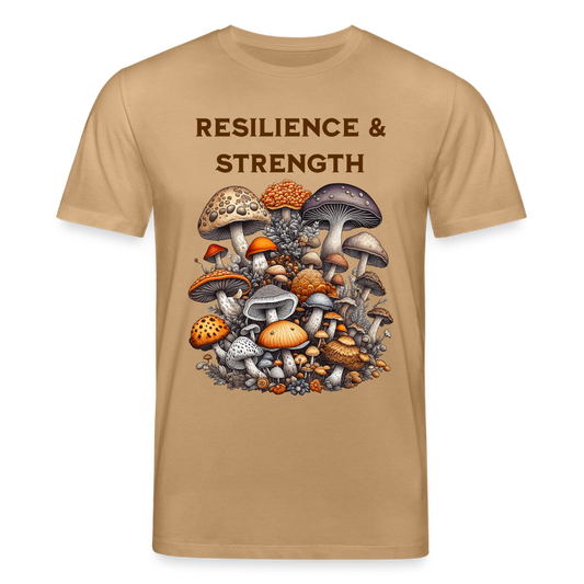 Unisex Organic Idyo T-Shirt "Resilience & Strength" - caramel 