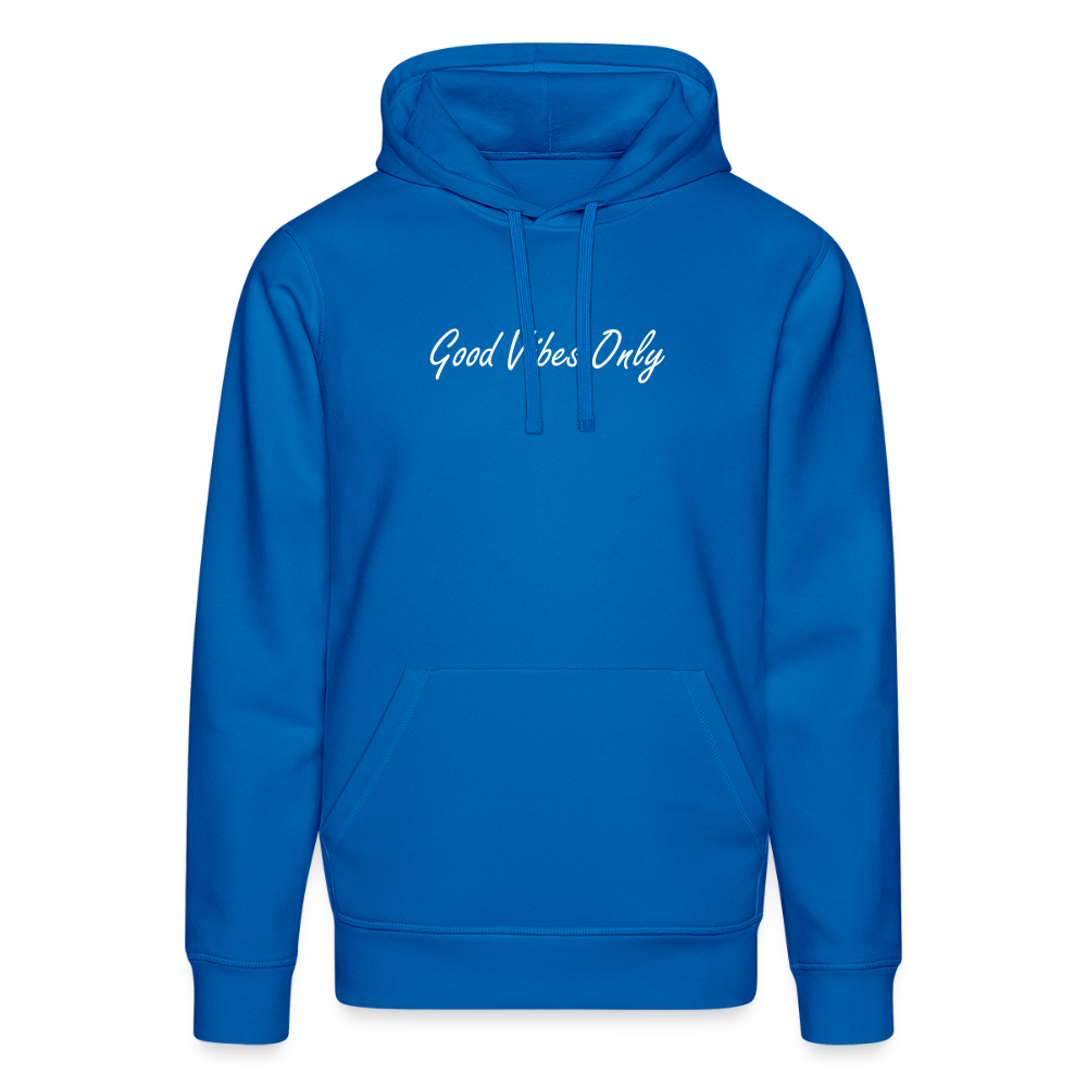 Unisex Organic Idyo Hoodie "Good vibes only" - royal blue