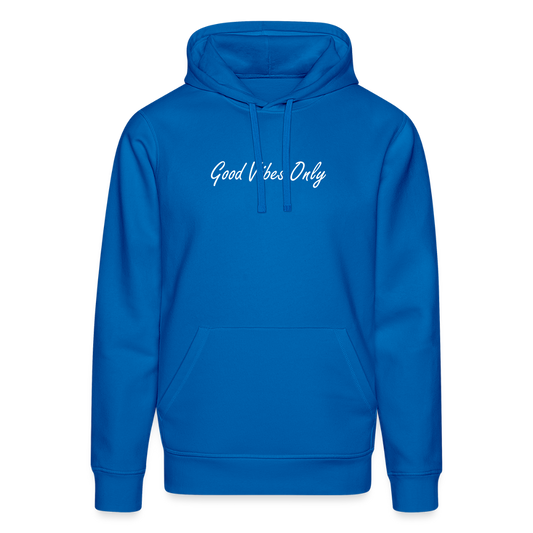 Unisex Organic Idyo Hoodie "Good vibes only" - royal blue