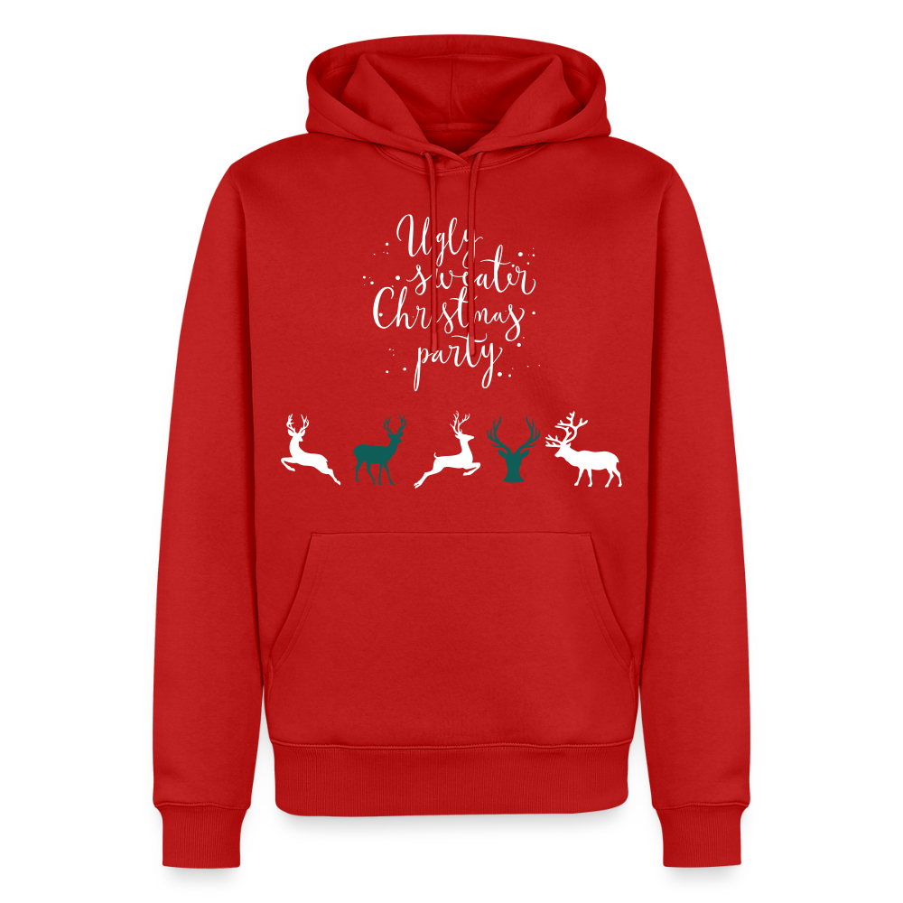 Men’s Idyo  Hoodie "Ungly sweater christmas party" - red