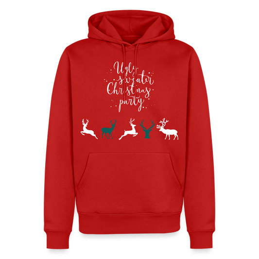 Men’s Idyo  Hoodie "Ungly sweater christmas party" - red
