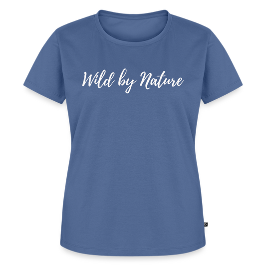 Women’s Idyo  T-Shirt "Wild by nature" - stone blue