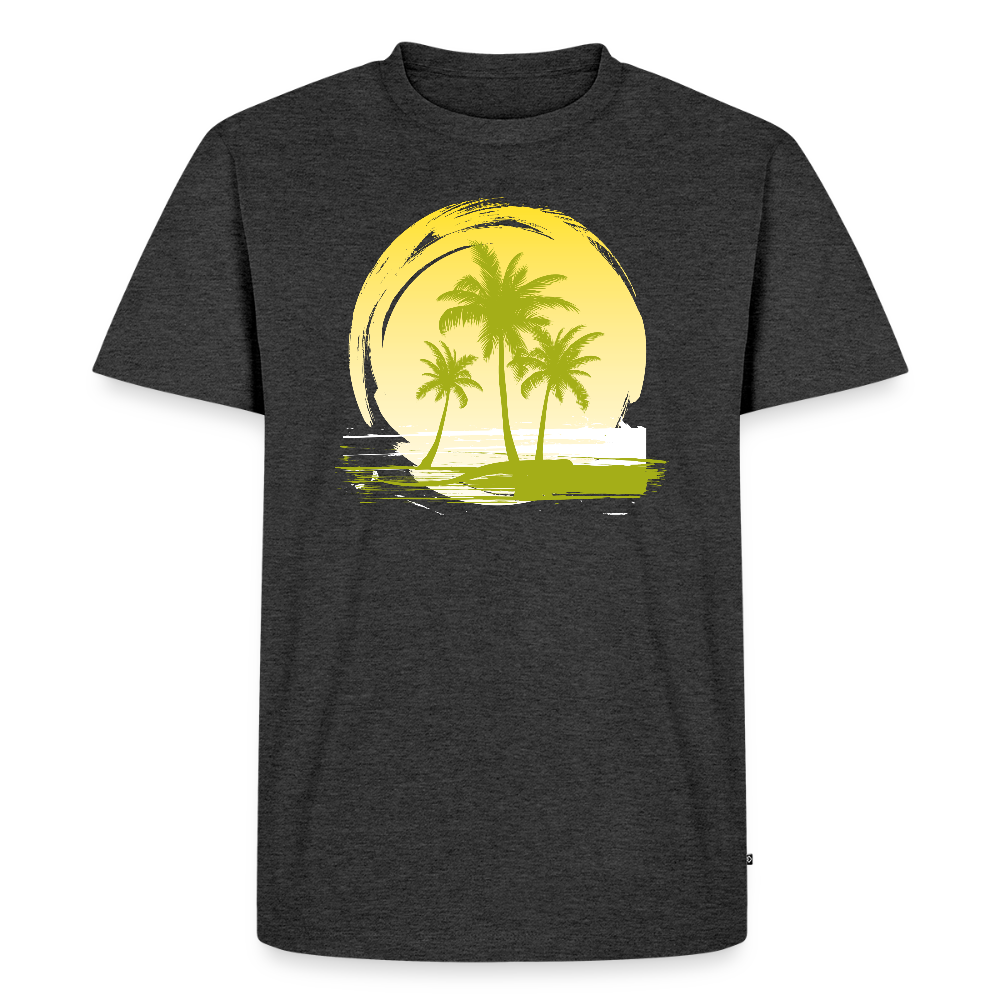 Men's Idyo T-Shirt "Sun and beach" - heather anthracite