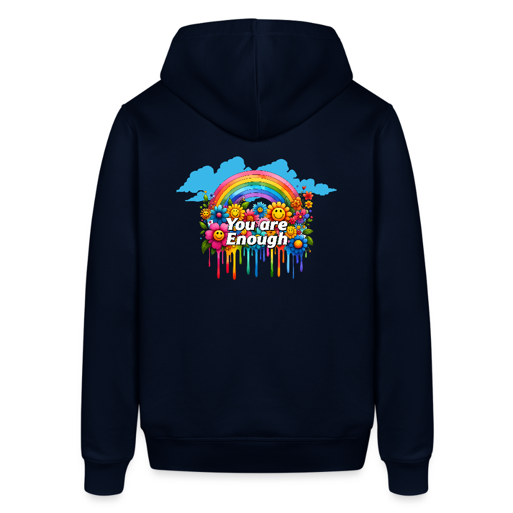 Unisex Organic Idyo Hoodie "You are enough" - navy