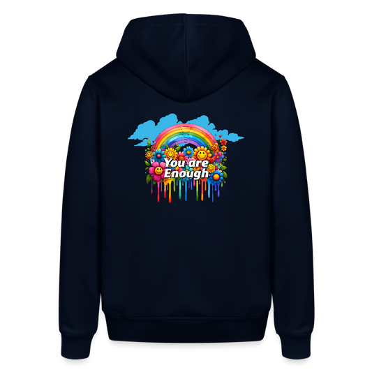 Unisex Organic Idyo Hoodie "You are enough" - navy