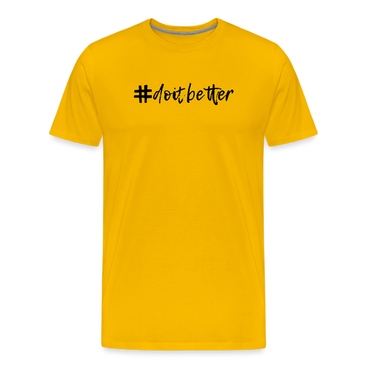 Men’s  Idyo T-Shirt "Do it better" - sun yellow