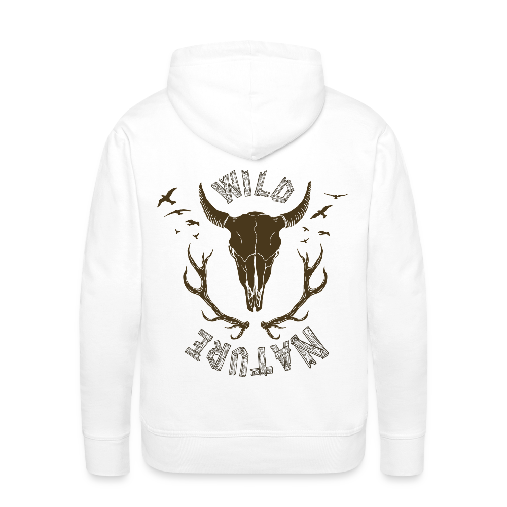 Men’s Premium Idyo Hoodie "Wild nature" - white