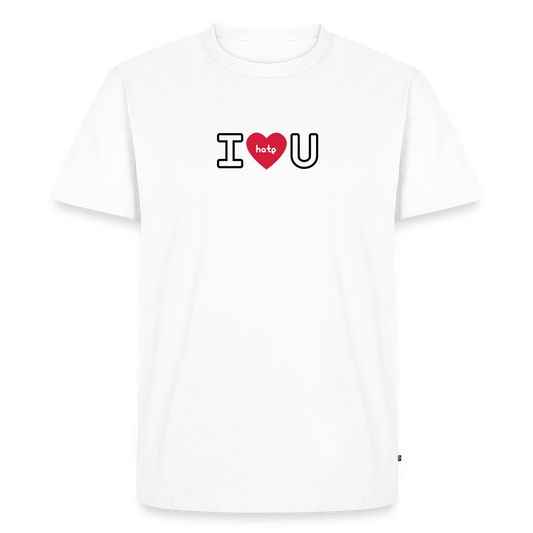 Men’s Premium Idyo T-Shirt "I hate you" - white