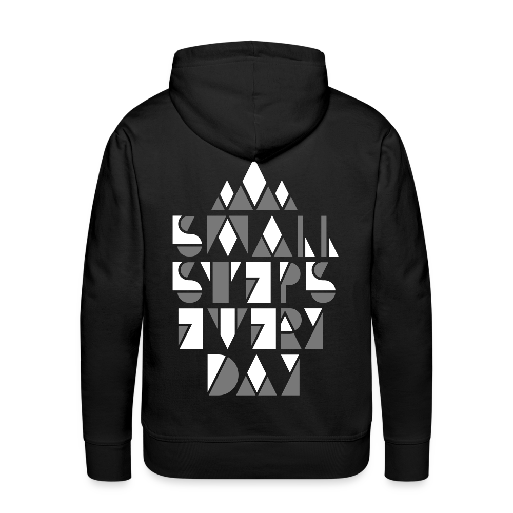 Men’s Premium Idyo Hoodie "Small steps" - black