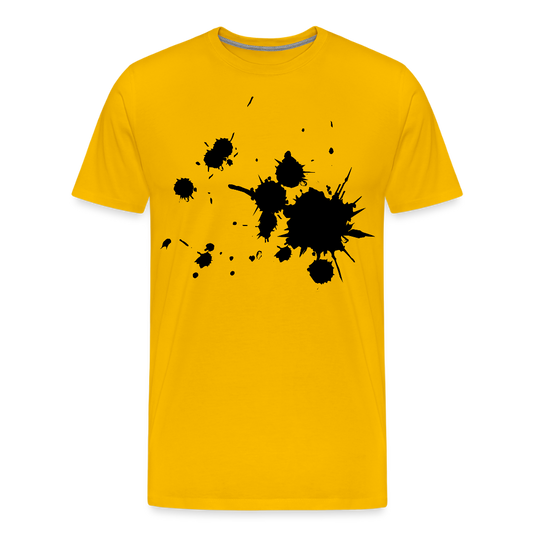 Men’s Idyo T-Shirt  "Spots (Black)" - sun yellow