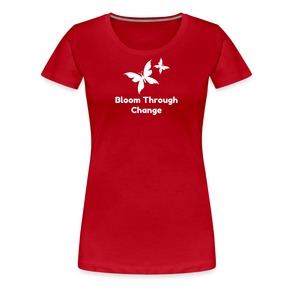 Women’s  Idyo  T-Shirt "Bloom Through change" - red
