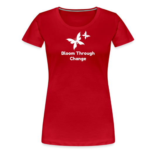 Women’s  Idyo  T-Shirt "Bloom Through change" - red