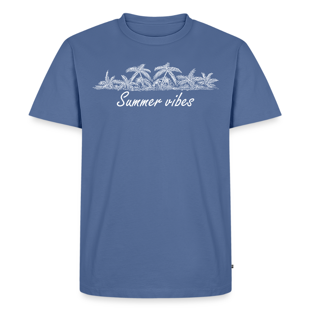 Men’s  Idyo T-Shirt "summer vibes" - stone blue