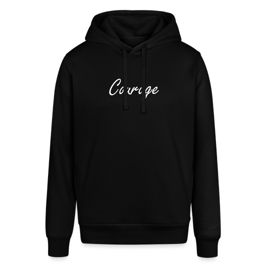 Unisex Organic Idyo Hoodie "Courage" - black