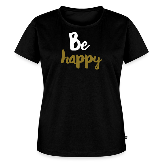 Women’s Idyo T-Shirt "Be happy" - black
