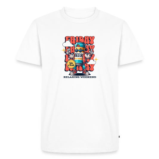 Men’s Idyo  T-Shirt "Friday" - white