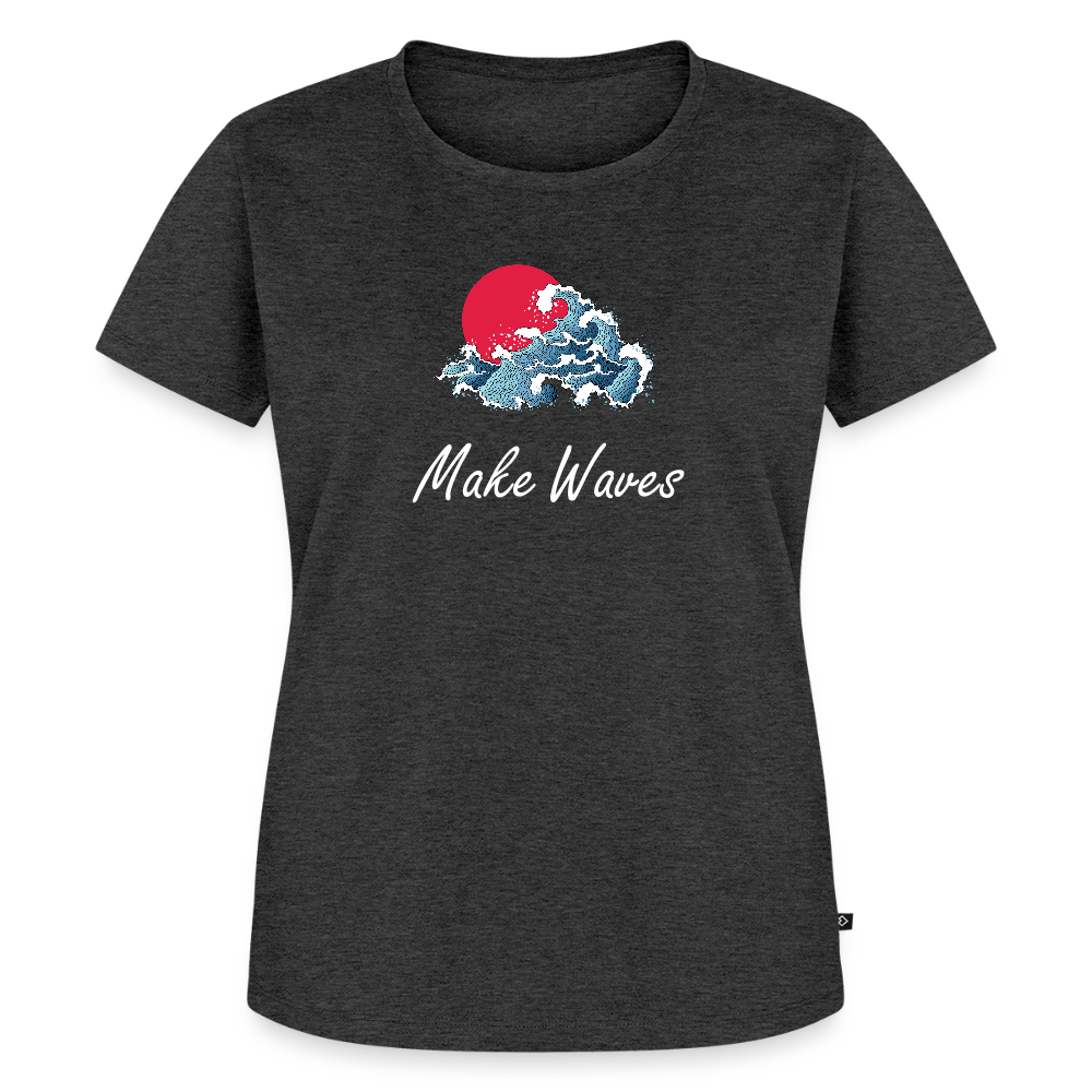 Women’s Idyo T-Shirt "Make waves" - heather anthracite