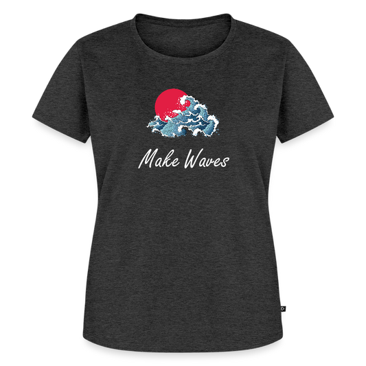 Women’s Idyo T-Shirt "Make waves" - heather anthracite