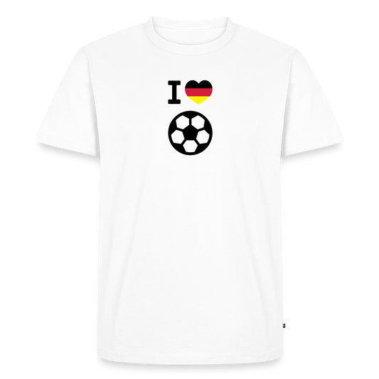Men’s Idyo T-Shirt "I Love Football" - white