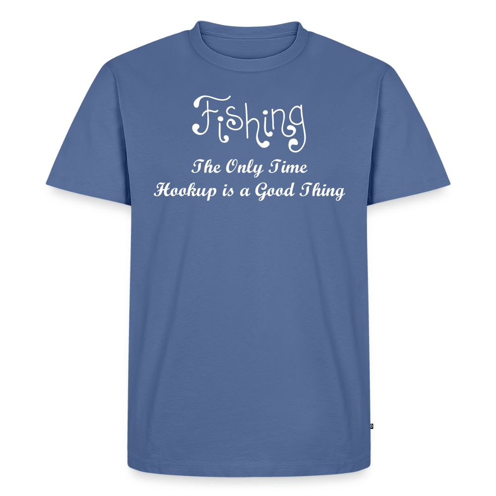 Men's Idyo T-Shirt "The only time hookup is a good thing" - stone blue