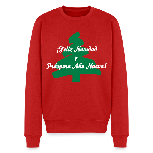 Men’s Idyo  Sweatshirt "¡Feliz Navidad y  Próspero Año Nuevo! - red