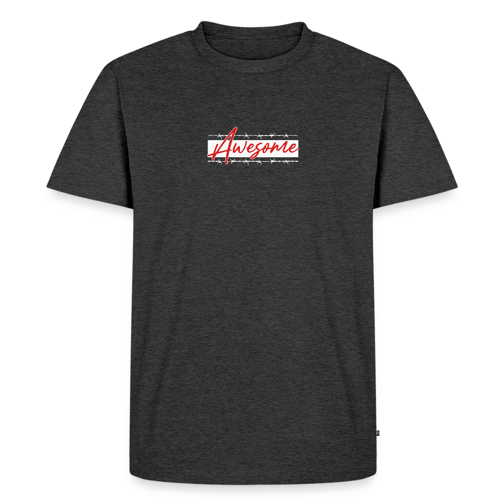 Men’s  Idyo T-Shirt "Awesome" - heather anthracite
