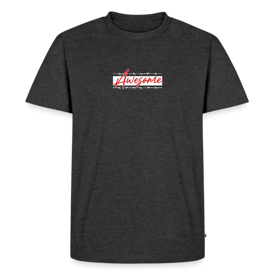 Men’s  Idyo T-Shirt "Awesome" - heather anthracite