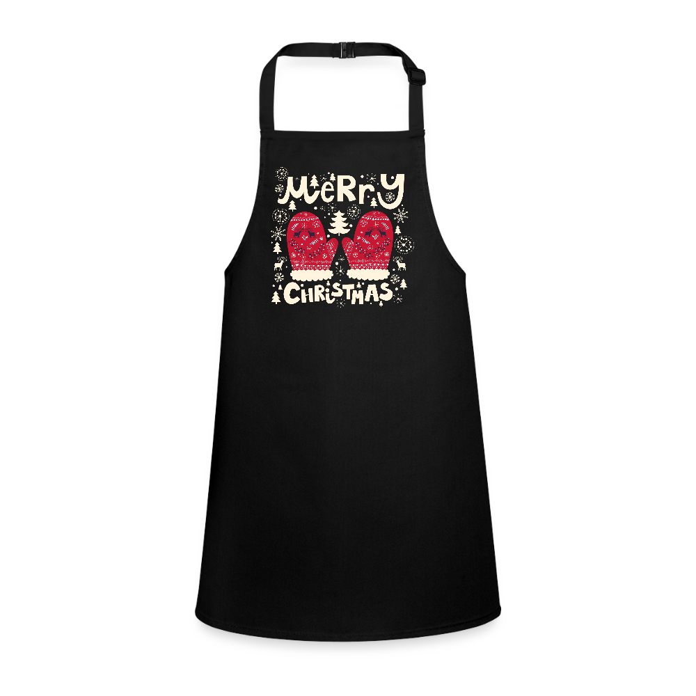 Children’s Apron "Merry Christmas" - black
