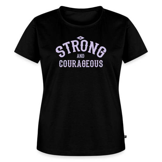 Women’s Idyo T-Shirt "Strong and Courageous" - black