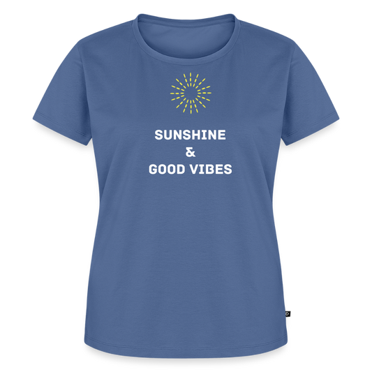 Women’s Idyo T-Shirt "Sunshine & good vibes" - stone blue