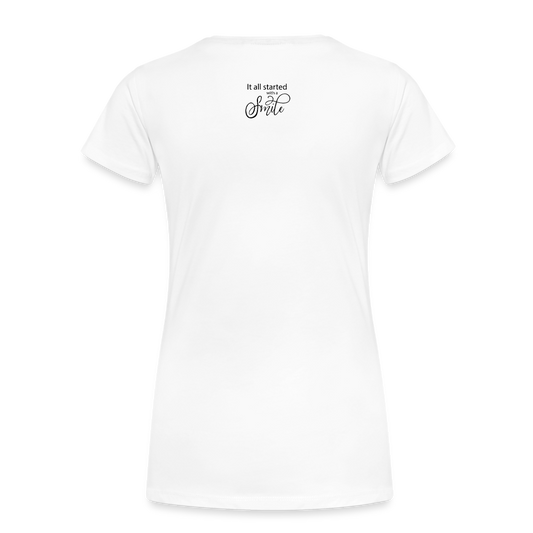 Women’s Premium T-Shirt "Smile" - white